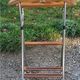 Vintage valet in wood, chrome metal and vinyl from the 60s