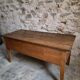 Antique oak flour chest from France, 19th century.