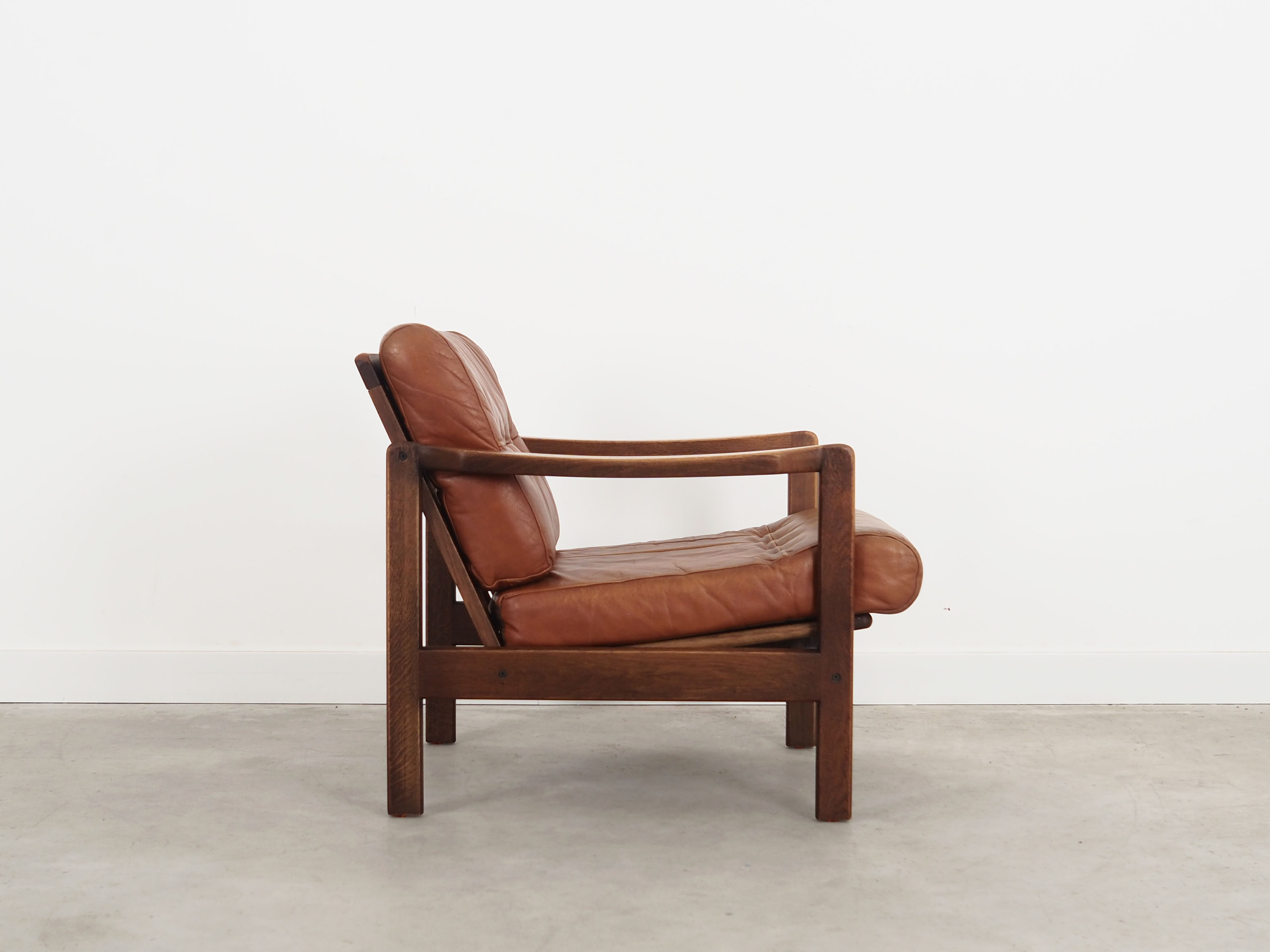 Oak armchair, Danish design, 60s, production: Denmark