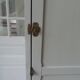 Vintage Parisian wardrobe re-enchanted in pearl gray with waxed finish.