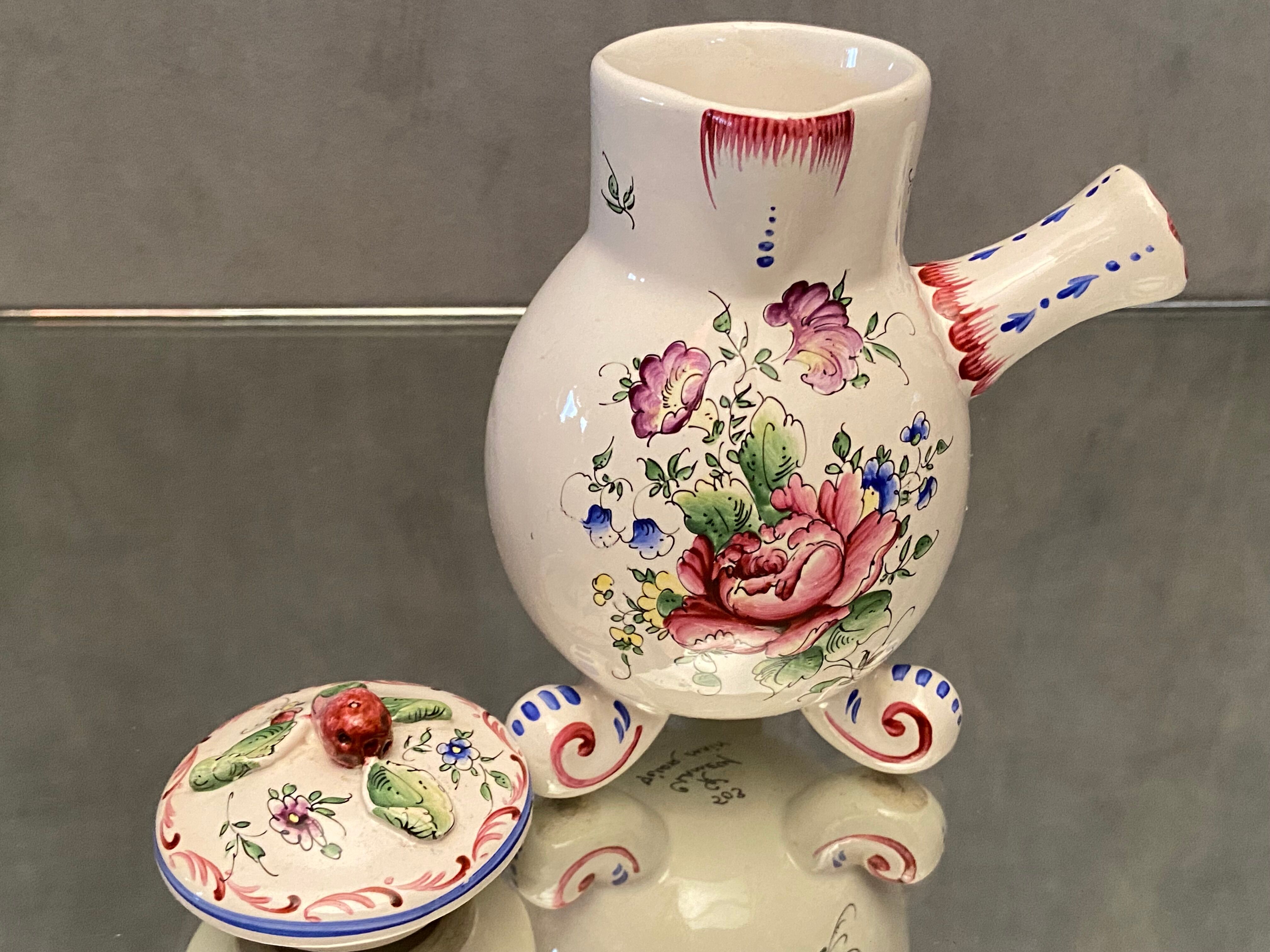 Verseuse Ancienne (Chocolatière ? ) En Porcelaine Thise 25220