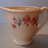 Retro florets earthenware cream pot