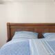 Antique double bed in solid wood