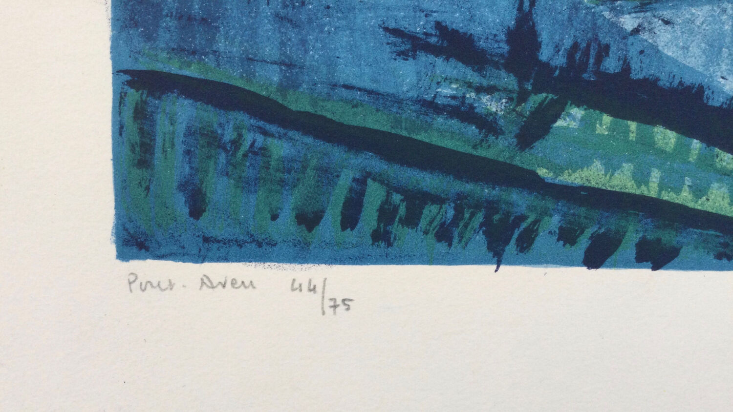 Pont-Aven. Lithograph by Pierre GUASTALLA 1891-1968