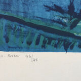 Pont-Aven. Lithograph by Pierre GUASTALLA 1891-1968