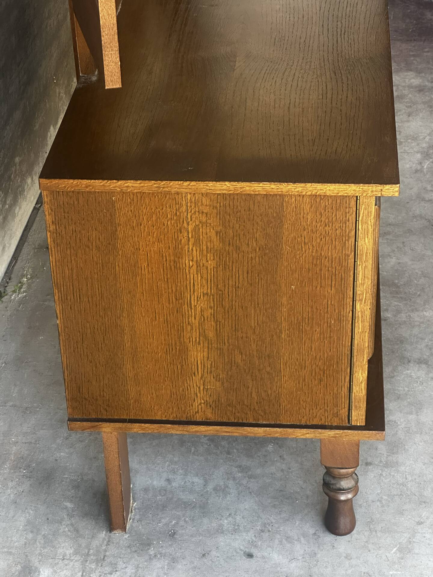 Coiffeuse vintage à miroir triptyque, années 1950