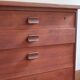 Commode Ulferts teck années 60 poignées intégrées