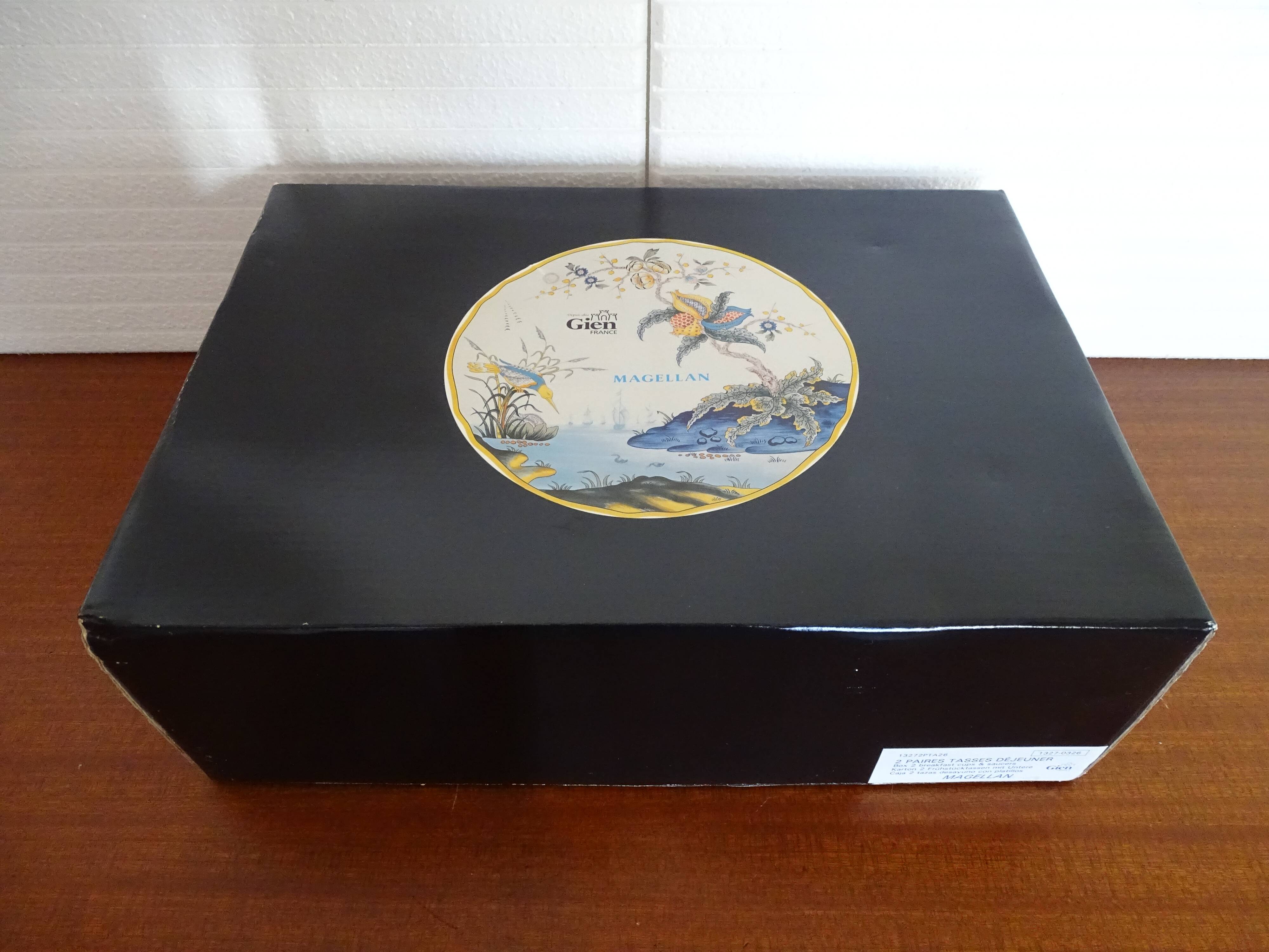 Earthenware lunch cups by Gien MAGELLAN - With box