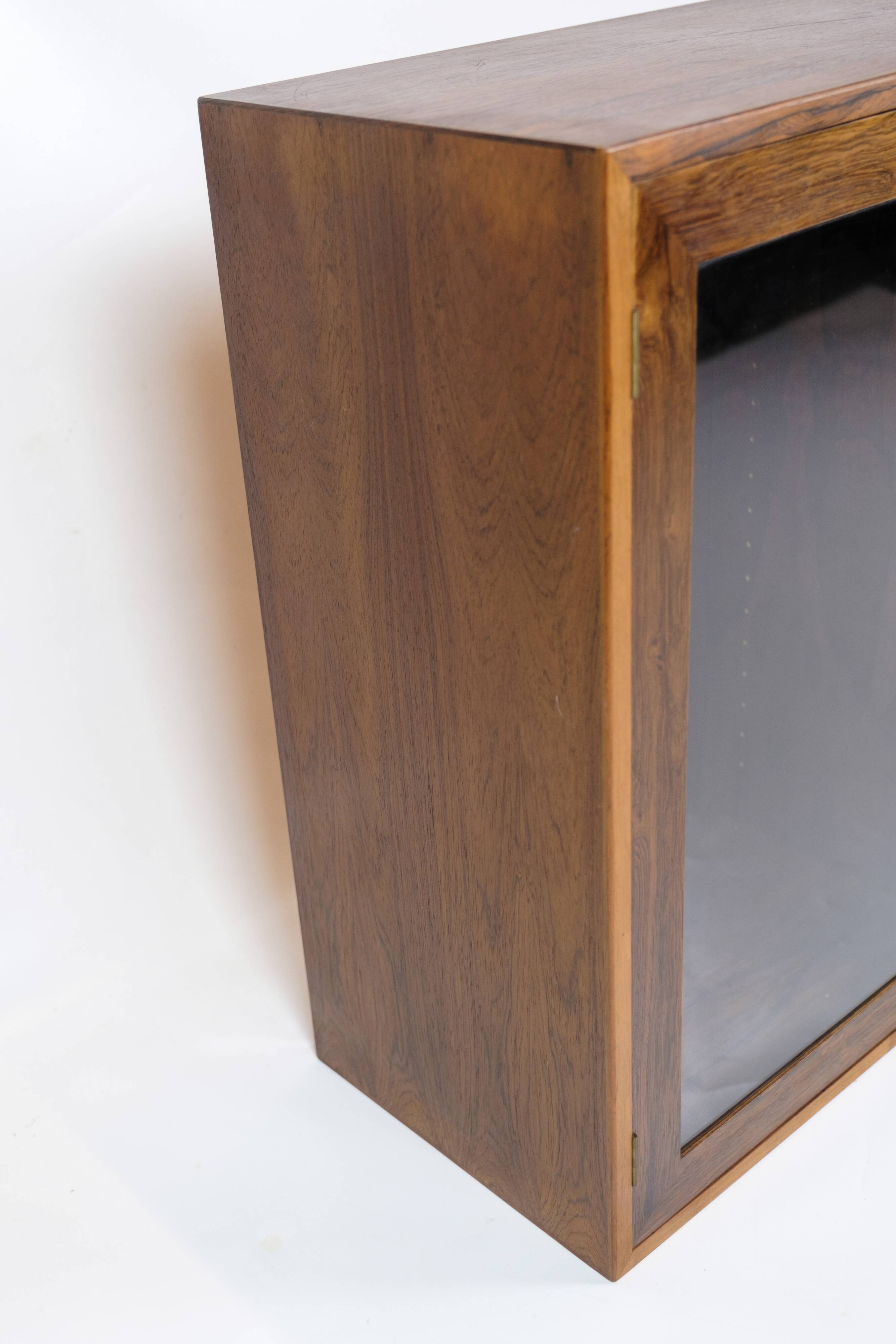 Display Cabinet Made In Rosewood, Danish Design From 1960s
