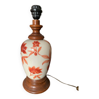 Floral decor lamp base