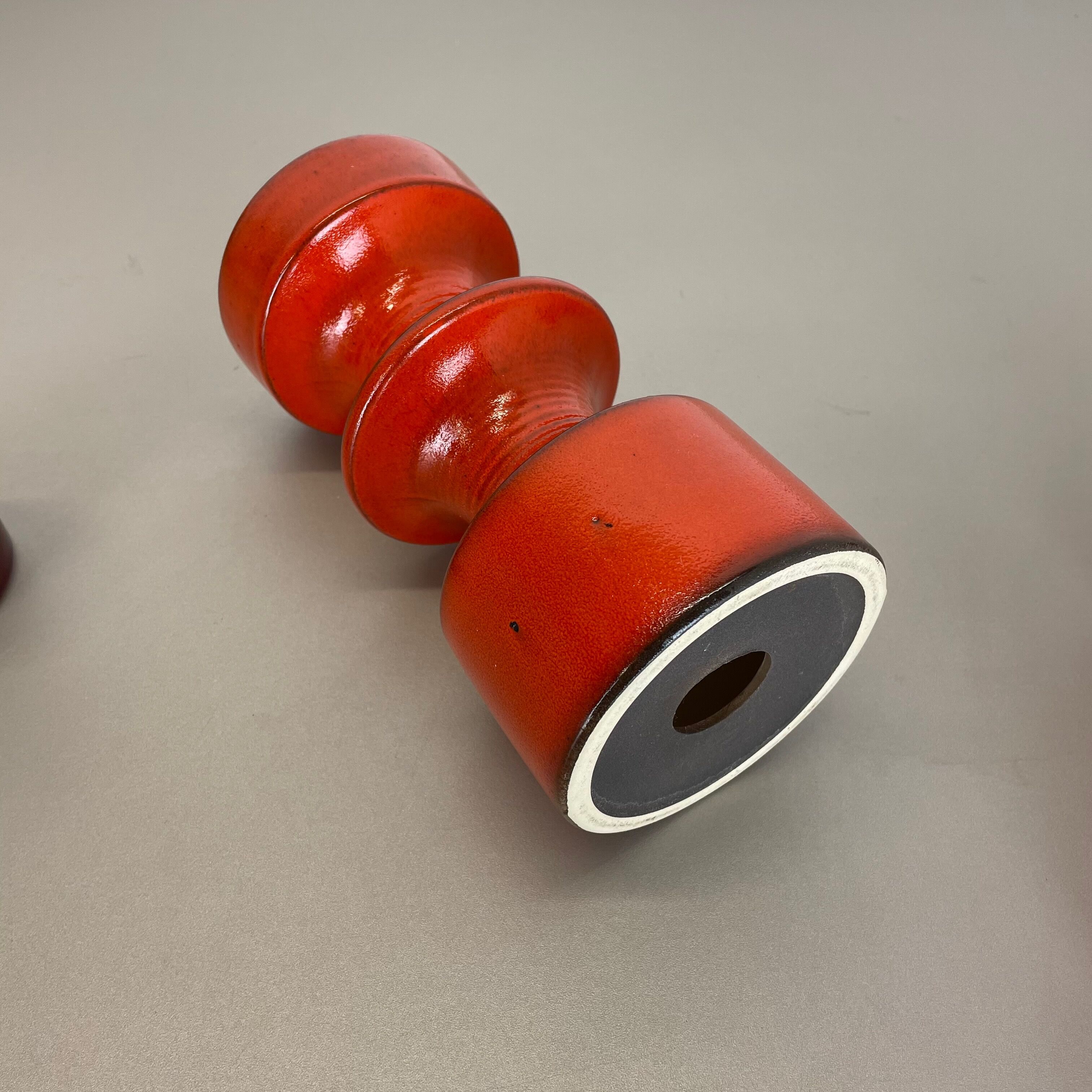 Set of Four Pottery Candleholder by Cari Zalloni for Steuler, Germany, 1970s