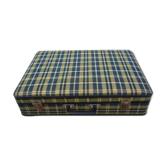 Checked suitcase, old, 1960