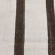 Short White Brown Turkish Kilim Runner Rug, 75x174Cm