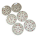 Set of 6 hollow plates terra de fer Sarreguemines