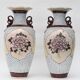 Pair of Satsuma porcelain vases