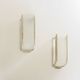 Pair of modernist wall sconces in nickel-plated steel and opaline glass, 1930.
