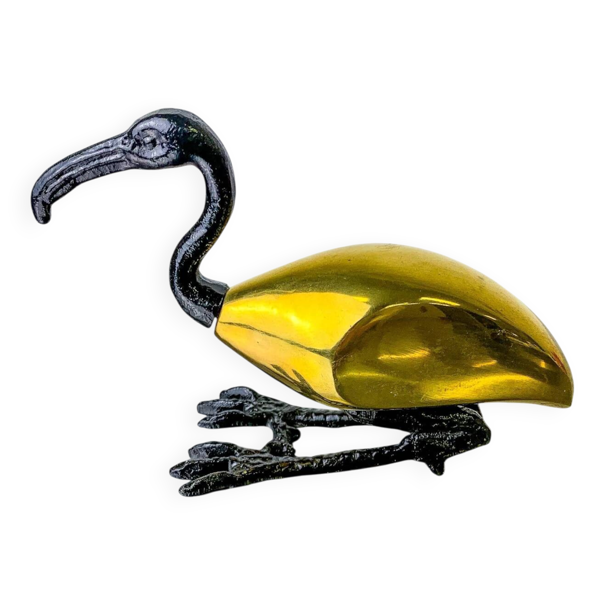 Ibis bird bronze sculpture by Sarreid Ltd, Spain, 1970s