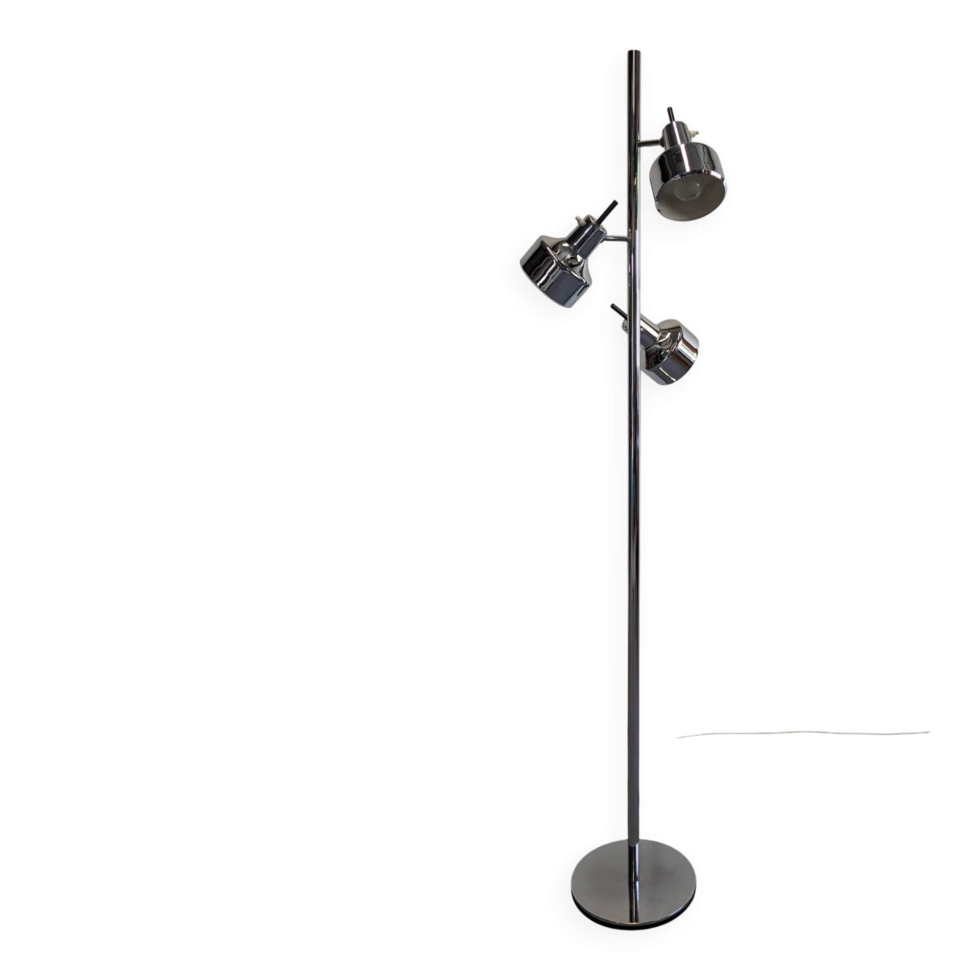 Space age floor lamp with 3 spots by Etienne Fermigier for Monix, France 1970