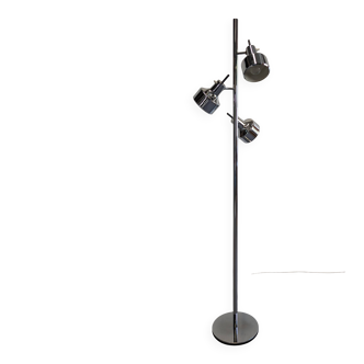Space age floor lamp with 3 spots by Etienne Fermigier for Monix, France 1970