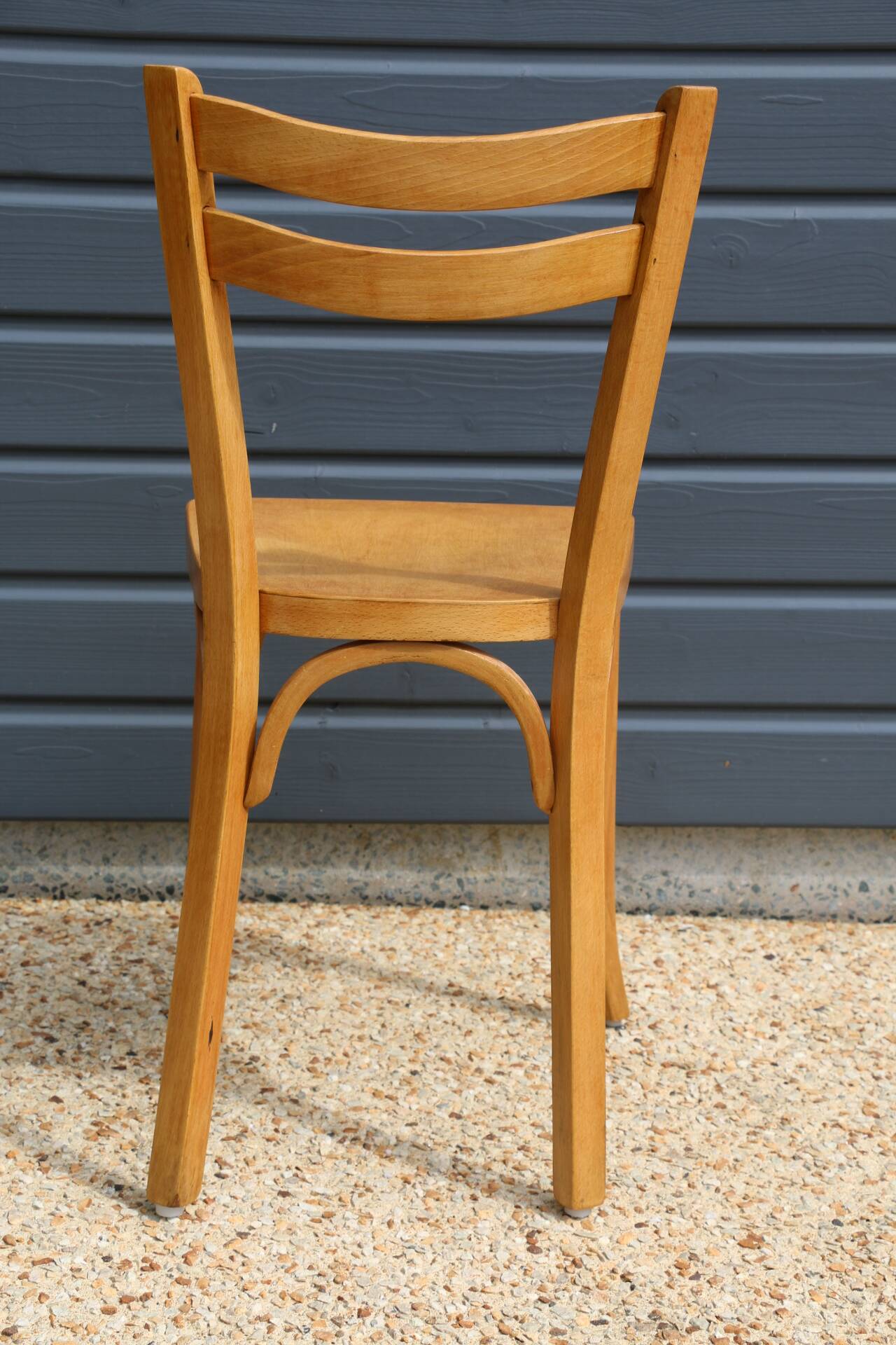 5 Baumann chairs No. 19 in light beech.