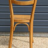 5 Baumann chairs No. 19 in light beech.