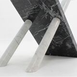 Italian Carrara marble dining table 1970s