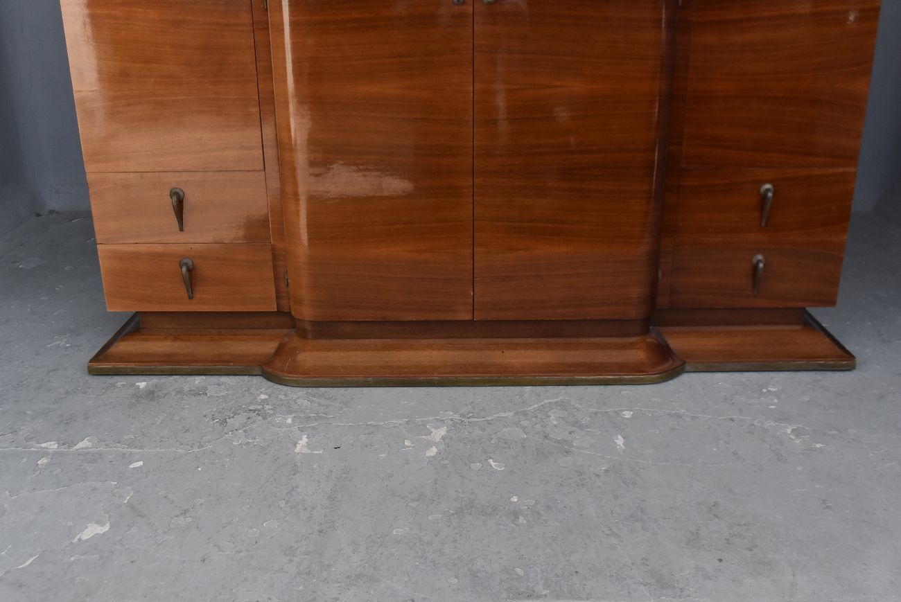 Armoire à glaces 1930 art déco palissandre et érable Selency