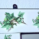 Vintage ceramic wall mirror