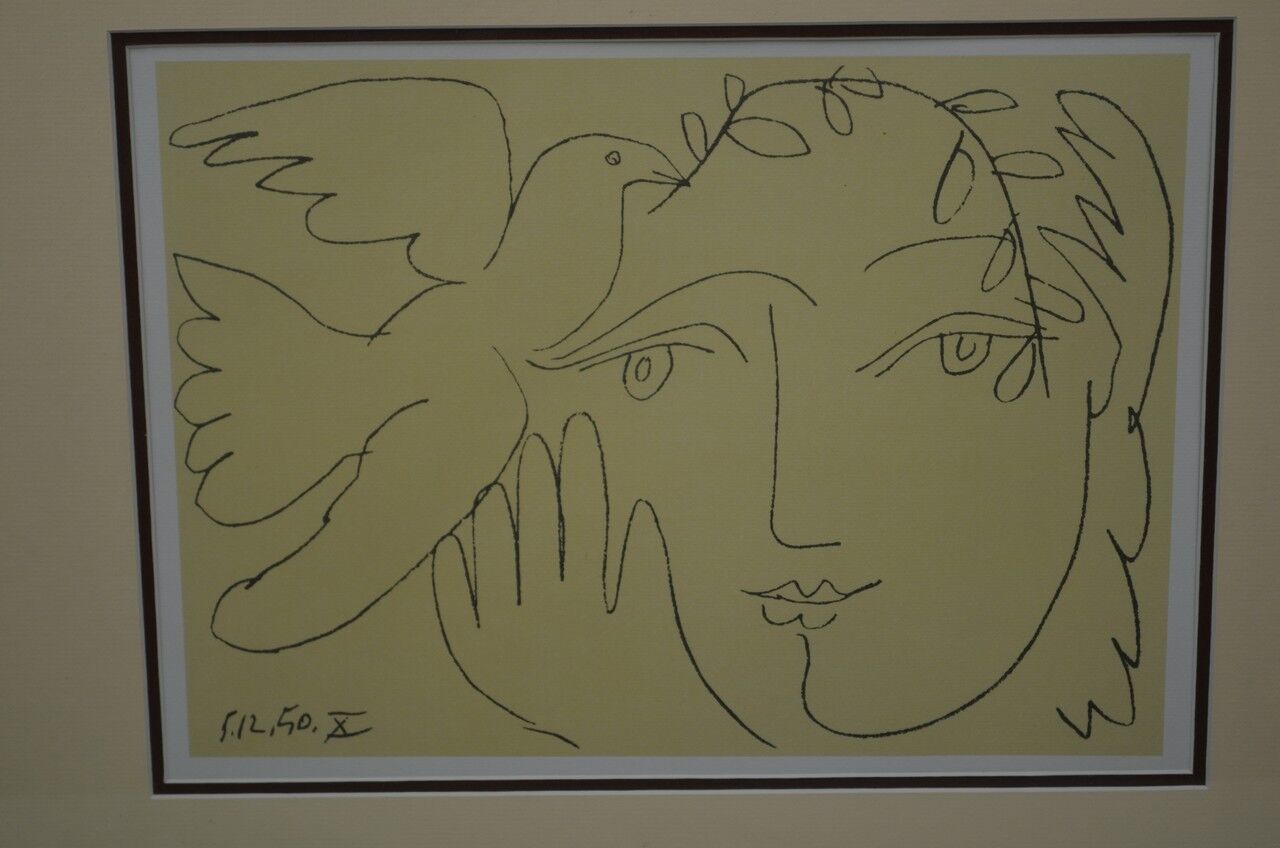 Picasso "woman with a dove"