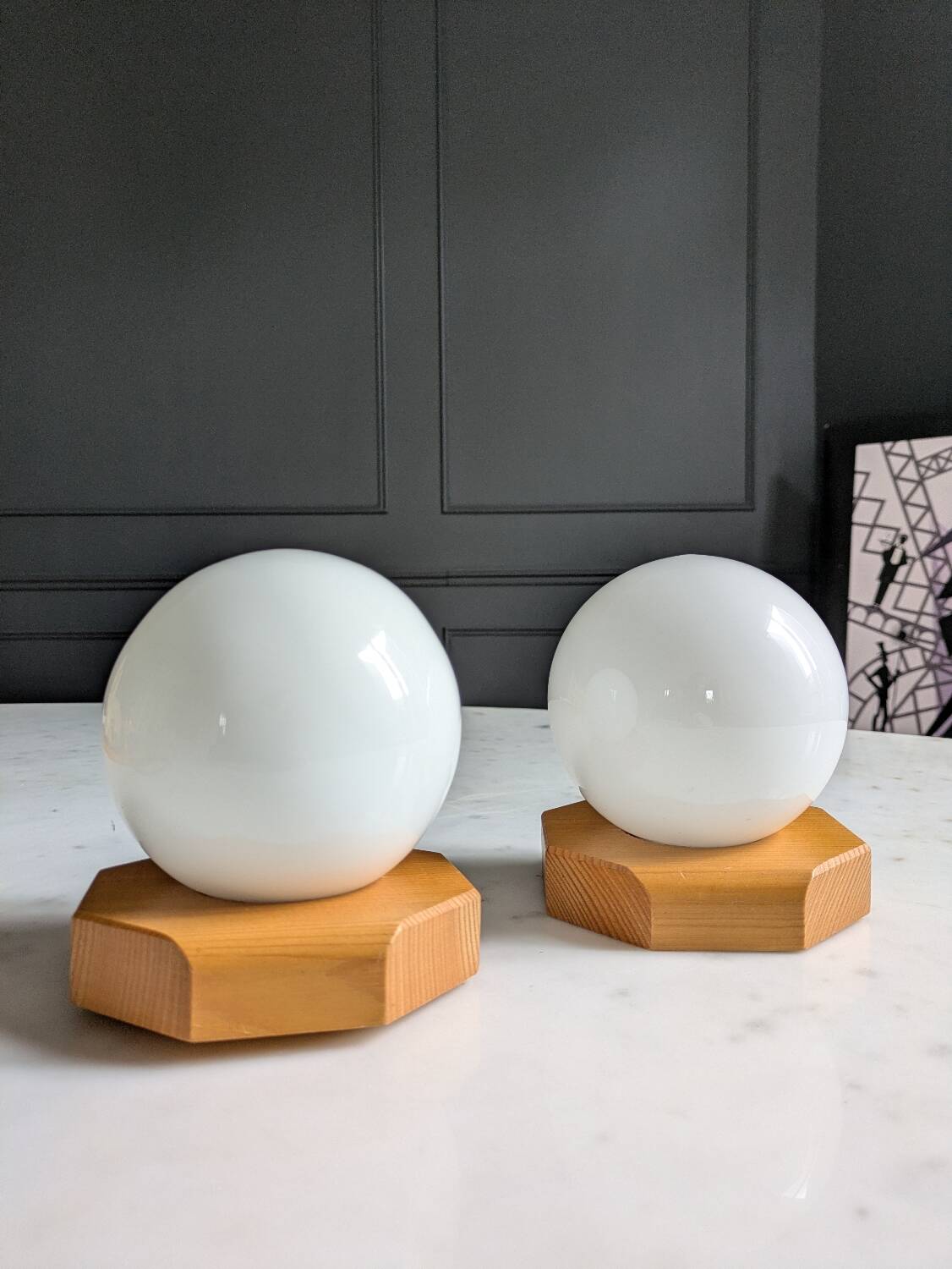 80's Wall Sconces Duo