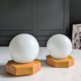 80's Wall Sconces Duo