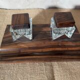 Rosewood inkwell