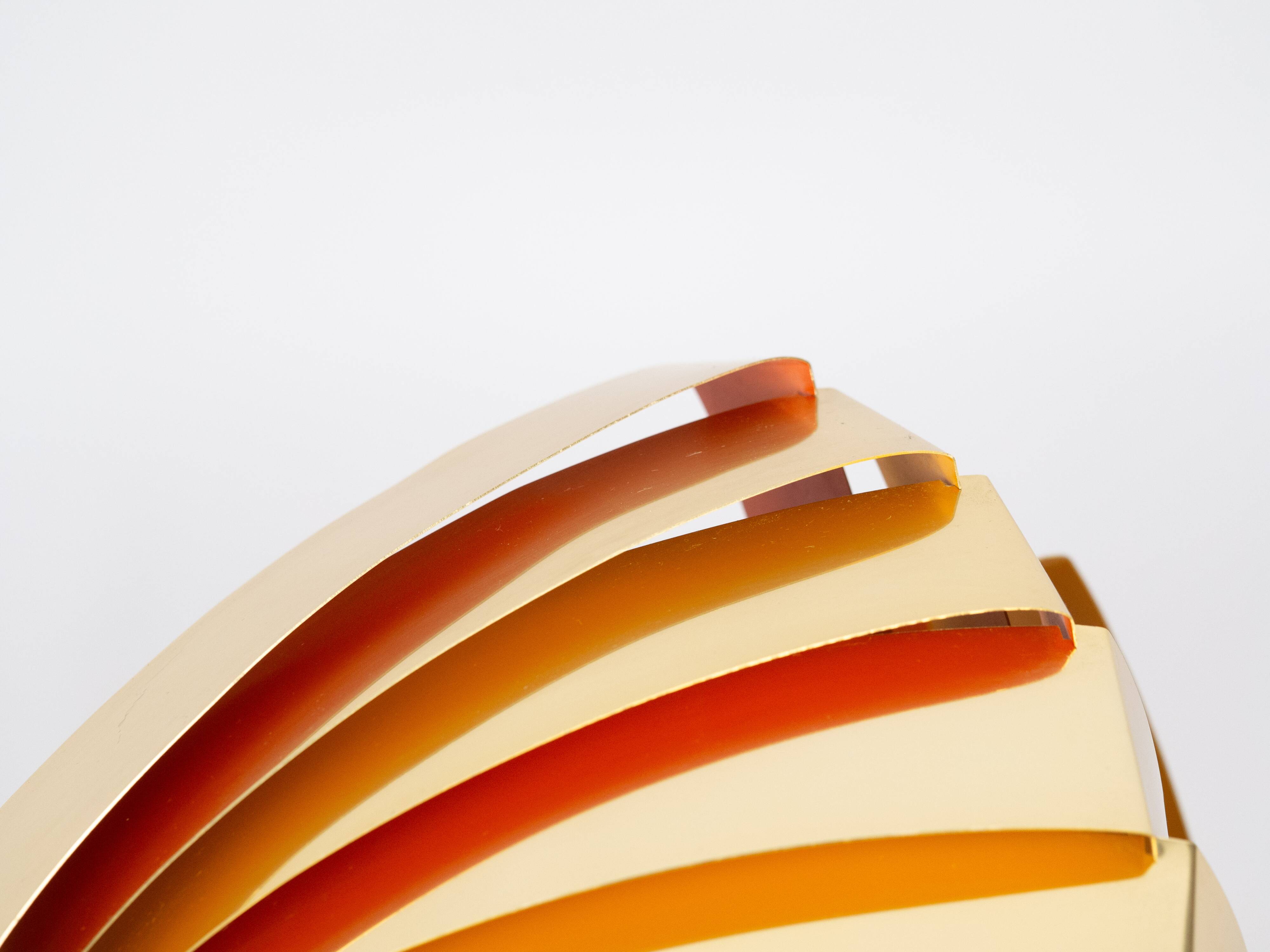 Danish vintage pendant lamp Konkylie by Louis Weisdorf, Lyfa, 1963