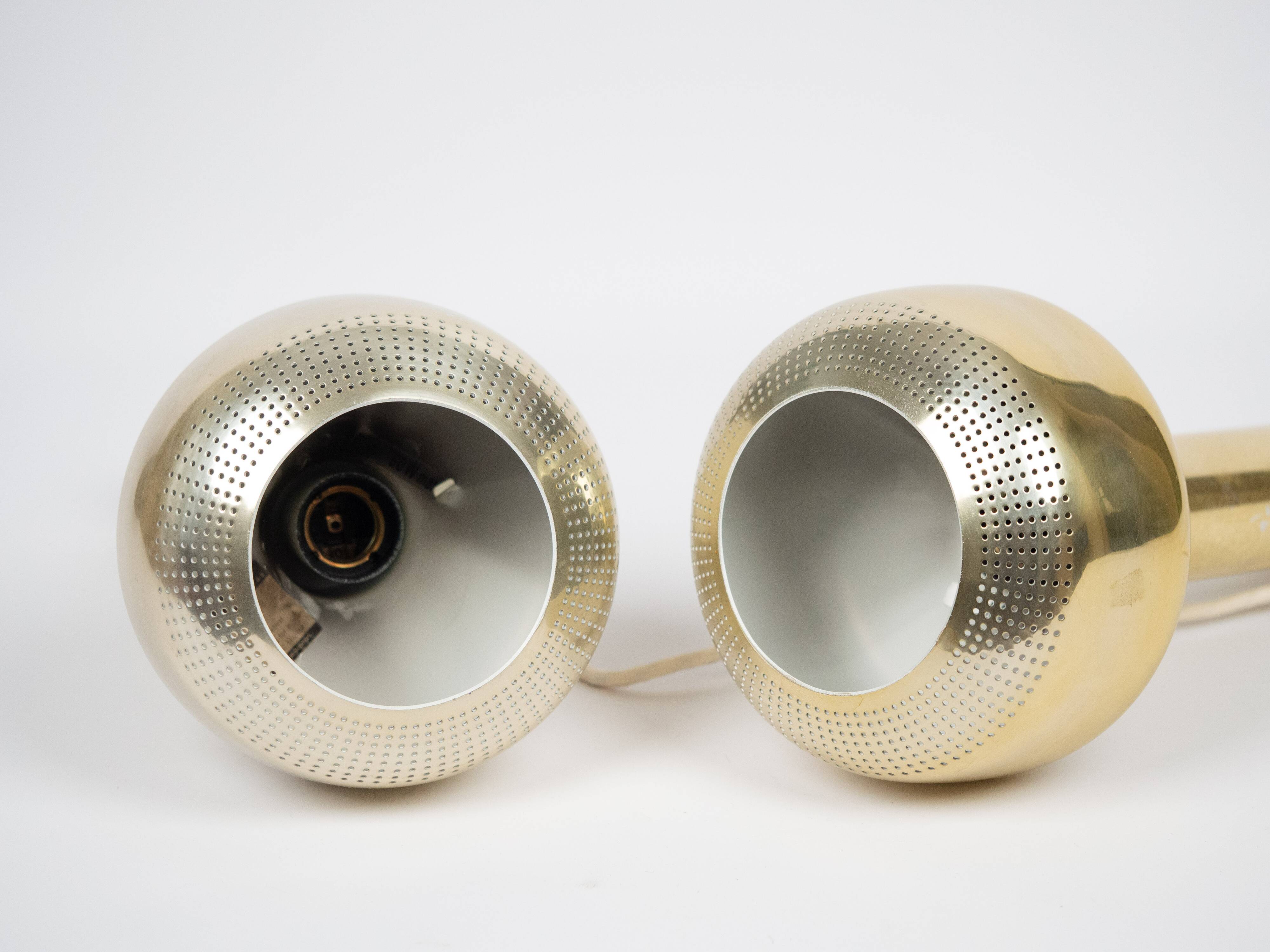 Pair of 2 vintage VL56 lamps by Vilhelm Lauritzen, Louis Poulsen, 1950s