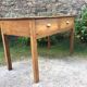 Farm table of the country Brièron (South Brittany) old with 2 drawers in chestnut.