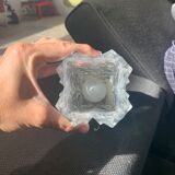 Wall lamp in glass and brass 60s