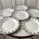 lot of 6 flat plates Saint-Amand blue flowers model "Nancy" years 30-40