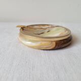 Onyx and brass ashtray