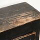 Antique primitive black wood furniture, beautiful original patina from the late 19th century.
