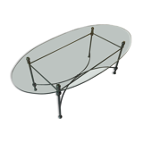 Glass coffee table
