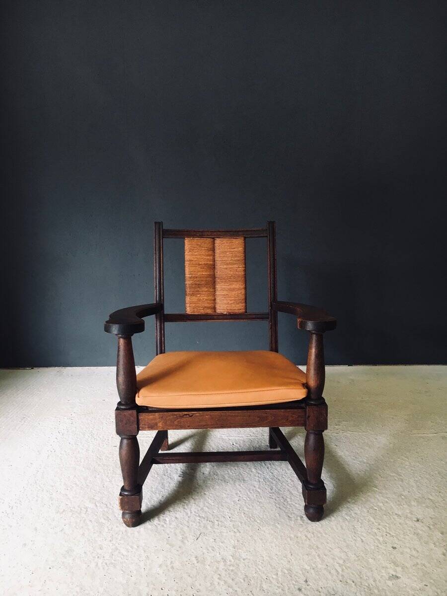 Mid-Century Modernist Armchairs in the style of Francis Jourdain, France, 1940s, Set of 2