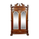 Renaissance hunting lodge bookcase in solid walnut
