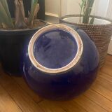 Cache-pot bleu (diamètre 29cm)