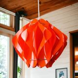 Red Acrylic Mid Century Modern Lamp