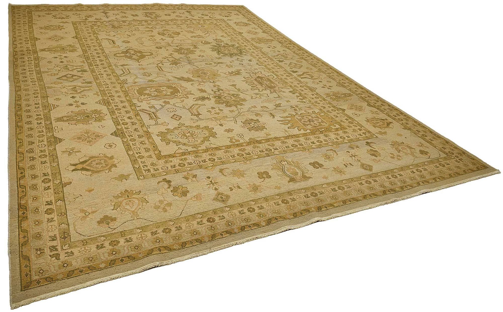 Turkish Handknotted Wool Oushak Rug 300 cm x 420 cm