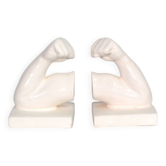 Vintage ceramic bookends