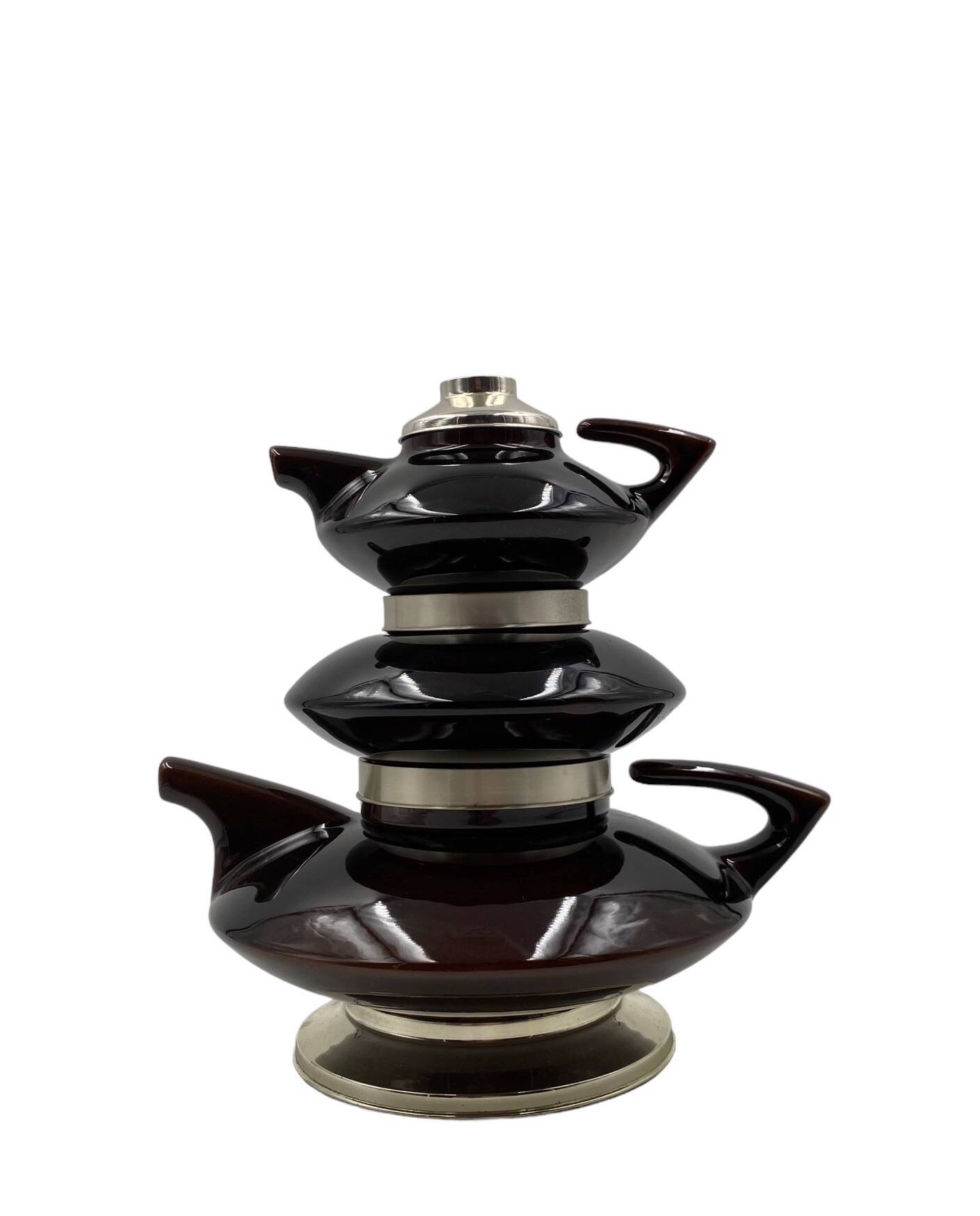 Mid-century modern piled up Tea set, SC3 Italy 1970s
