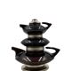 Mid-century modern piled up Tea set, SC3 Italy 1970s