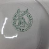 Plats de service Moulin des Loups Orchies modèle "Nappe" Vert  (lot de 9)