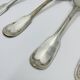 Lot of 6 Silver-Plated Metal Soup Spoons Wiskemann